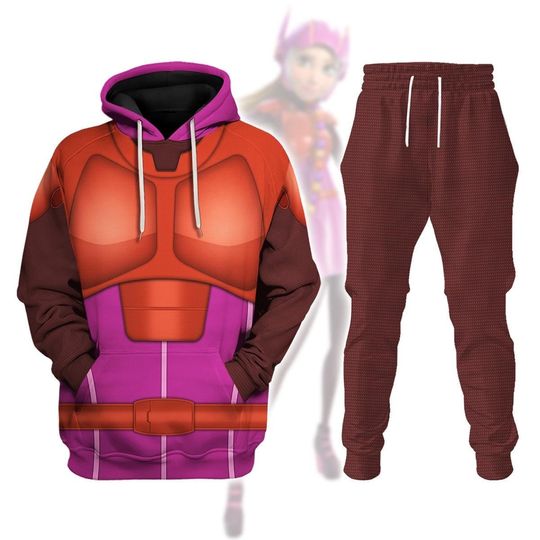 Honey Lemon Super Armor Costume Hoodie And Joggers, Big Hero 6 Shirt, Big Hero 6 Inspired Cosplay Costume, Xmas Gift