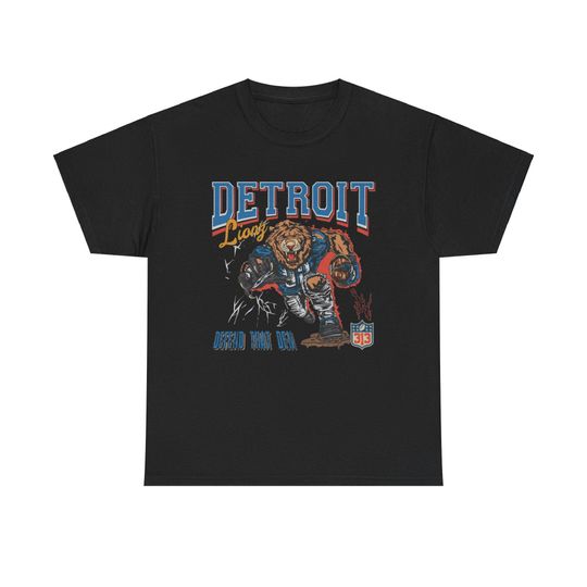 Detroit Lions Throwback T Shirt Lion Den Tee Detroit Lions Shirt