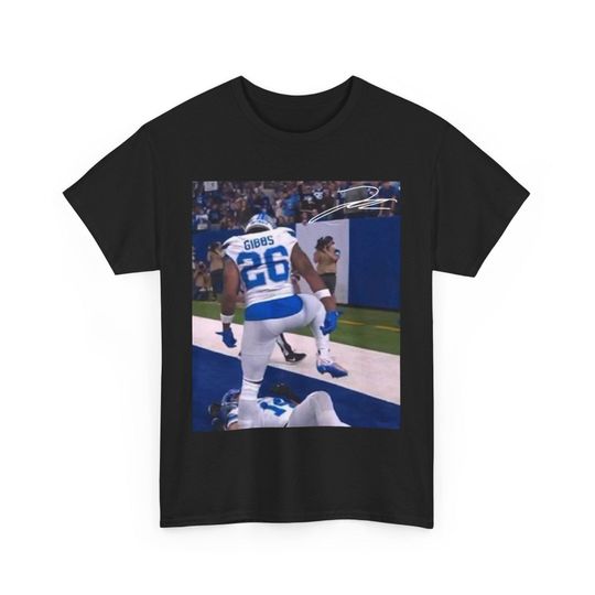 Jahmyr Gibbs Step Over Celly Tee Detroit Lions T shirt