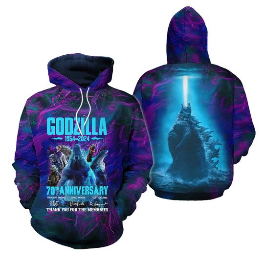 god zilla Movie 70Th Anniversary Hoodie 3D Hoodie Shirt