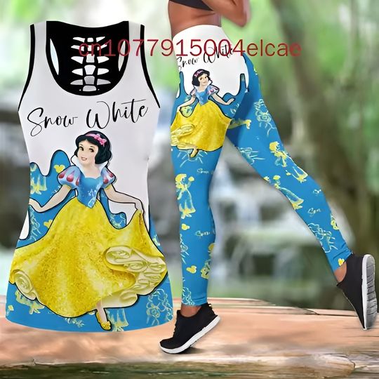Disney Snow White Hollow Tanktop Legging Sets | Women's Day Gift