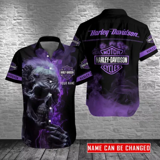Personalized Haarleyy Davidson 3D Printed Hawaiian Shirt