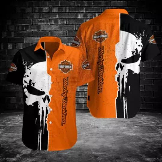 Haarleyy Davidson Button Shirt 3D All Over Print Hawaiian Shirt