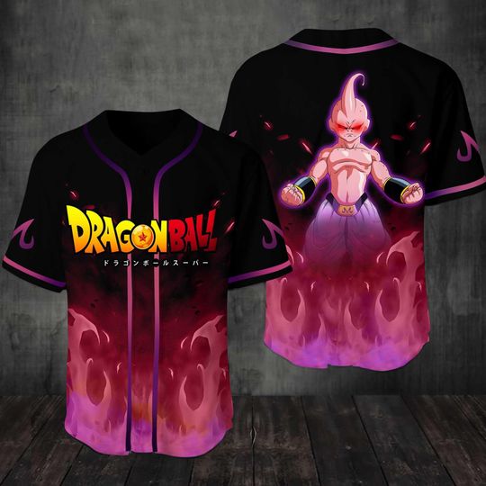Dragon Ball Majin Boo Baseball Jersey - Dragon Ball Jersey Shirt For Men Women, Majin Boo Baseball Shirt