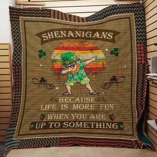 St. Patrick's Shenanigans For The Irish Quilt - St Patty Day Quilt, St Patrick's Day Decor, St Patricks Day Gift Irish Gift