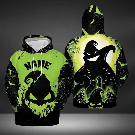 Halloween Custom Oogie Boogie 3D Hoodie, Nightmare Before Christmas 3D Hoodie, Horror Movie Characters 3D Hoodie