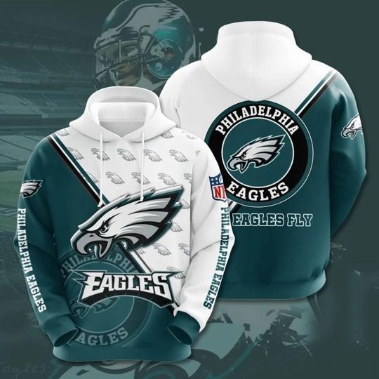 Eagles Football Champion 3D Hoodies, Eagles 3D Hoodie