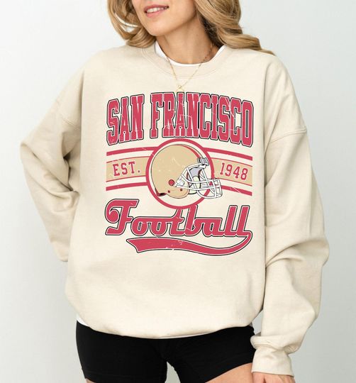 Francisco Football Retro Style Sweatshirt, Francisco Super Bowl Champions Sweatshirt, Francisco Sweatshirt
