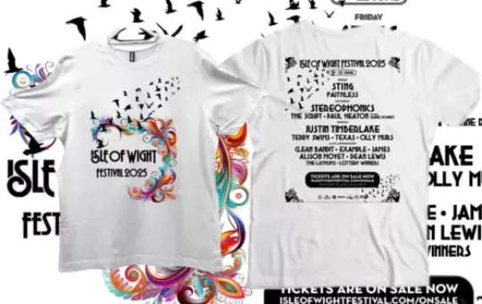 Isle Of Wight Festival 2025 T shirts