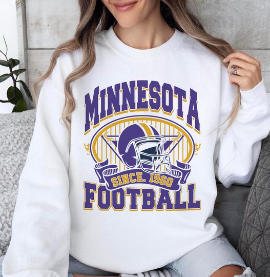 Minnesota Football Sweatshirt, Retro Minnesota Football Fan Sweatshirt