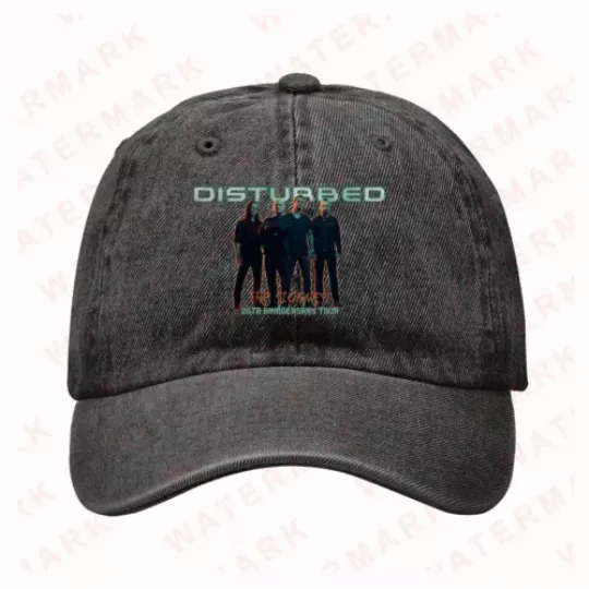 DISTURBED THE SICKNESS 25TH ANNIVERSARY TOUR 2025 Unisex Twill Hats