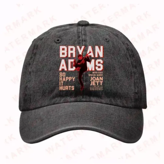 BRYAN ADAMS SO HAPPY IT HURTS ON TOUR 2025 Unisex Twill Hats