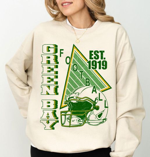 Discover Green Bay Football Vintage Style Sweatshirt, Green Bay Sweatshirt, Green Bay Fan Gifts