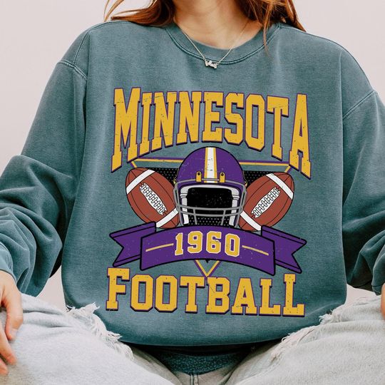 Minnesota Football Retro 90s Style Sweatshirt, Minnesota Football Sweatshirt, Sunday Football Sweatshirt