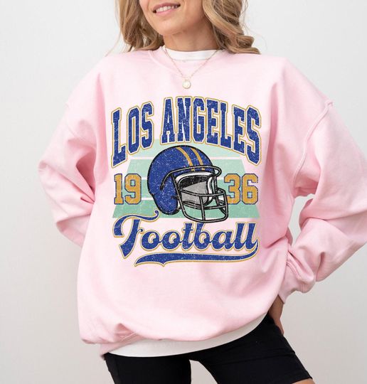 Retro Los Angeles Football Sweatshirt, Los Angeles Sunday Sport Sweatshirt