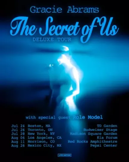 Gracie Abrams The Secret Of Us Deluxe Tour North America Summer 2025 Poster