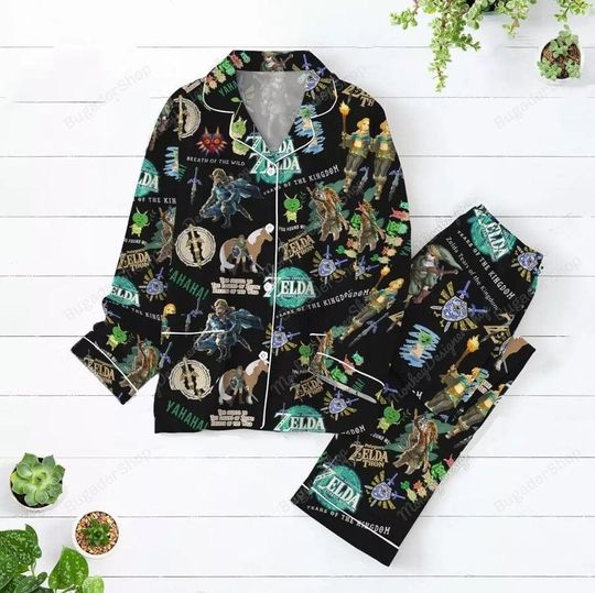The Legend of Zelda Pajamas Set, Personalized Family Pajamas, Family Christmas Pajamas Set