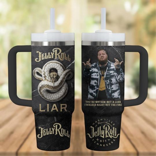 Jelly Roll 40oz Tumbler, Somebody Save Me Tumbler