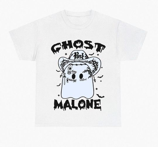 Ghost malone shirt vintage 90s style shirt, Malone Graphic Gift For Friend, Funny Posty  T Shirt, Malone Album Shirt