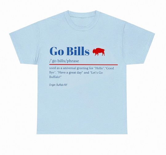 Go Bills Definition Buffalo Bills shirt, Buffalo Football T-Shirt, Bills Mafia t shirt, Josh Allen Shirt, Bills Shirt, Afc East Shirt