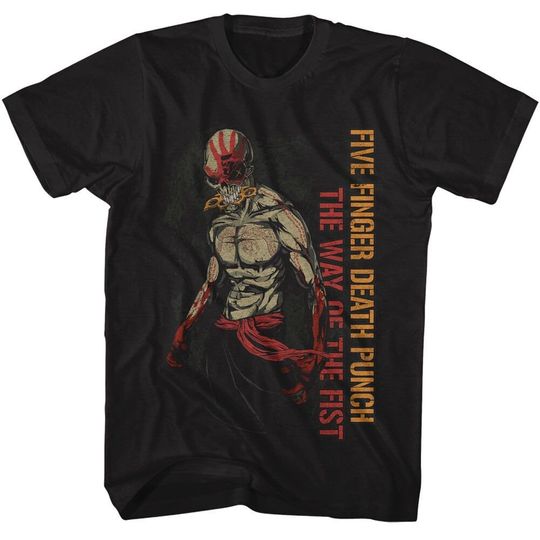 Five Finger Death Punch Way Of The Fist Black Adult T-Shirt