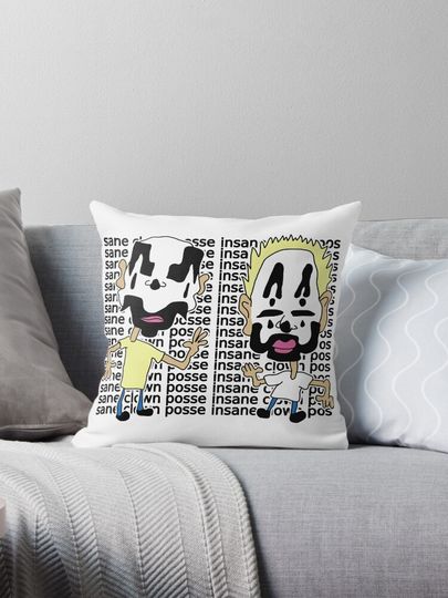 Discover INSANE CLOWNS Duo Throw Pillow