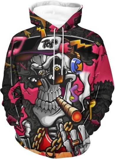 Hip Hop Skull 3D Hoodie