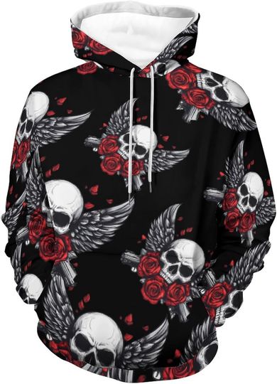 Gun Skull Unisex Hoodies 3D