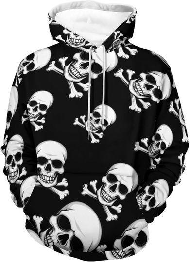 Skull Crossbones Skeleton Jolly Roger Unisex Hoodies 3D