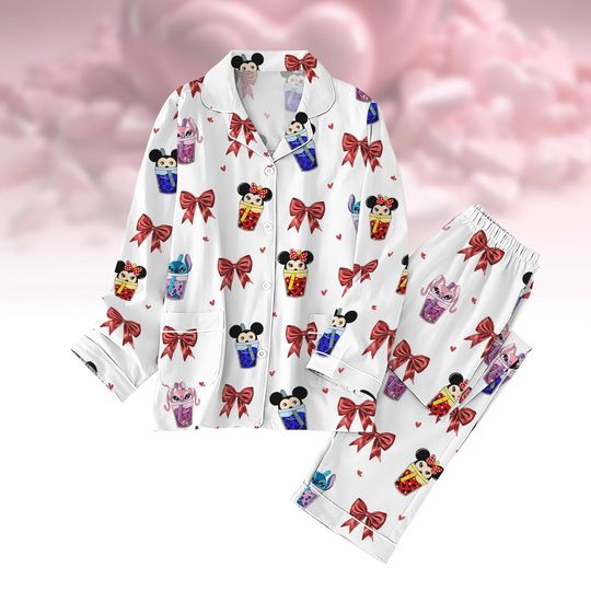 Mickey Bows Pajamas Set, Minnie Mickey Coquette Pajamas Set