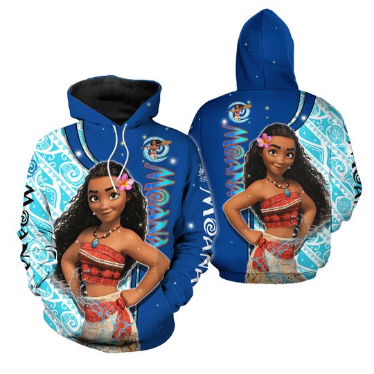 Moana Hoodie, Disney Moana 3D Hoodie