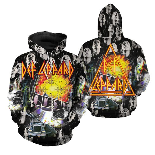 Def Leppard Band Men/Women 3D Printed Lightweight Hoodie