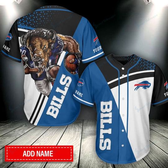 Personalized Buffalo Bills Baseball Jersey, Buffalo Team Jersey, Sunday Football