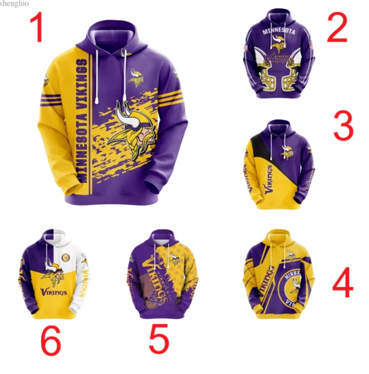 Minnesota Vikings 3D Hoodie | Football Lover Gift | Game Day Shirt