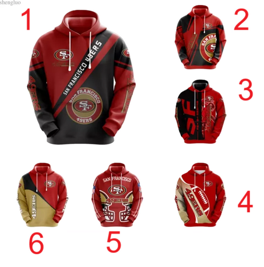 San Francisco 49ers 3D Hoodie | Football Lover Gift | Game Day Shirt