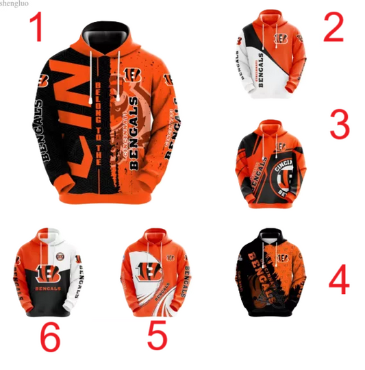Cincinnati Bengals 3D Hoodie | Football Lover Gift | Game Day Shirt