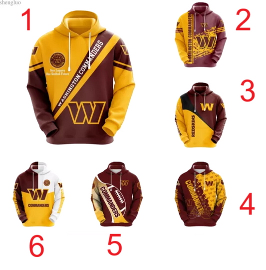 Washington Commanders 3D Hoodie | Football Lover Gift | Game Day Shirt