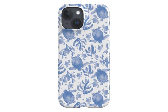 Blue Turtles by Dawn of Designs Phone Case , Cute Sea Ocean Coral Reef