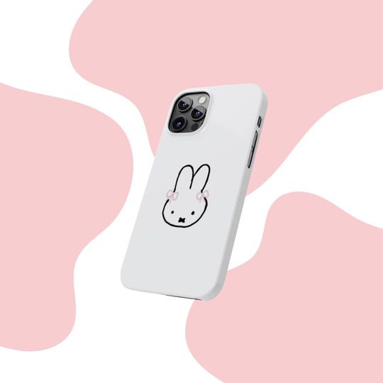 Aesthetic Miffy Phone case, pink bows