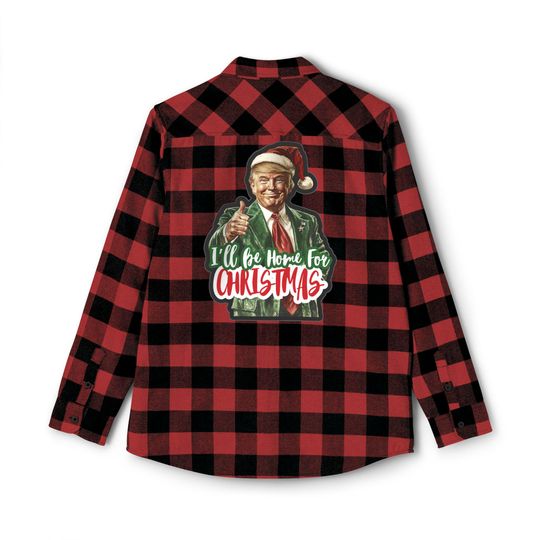 Trump Christmas Flannel Shirt