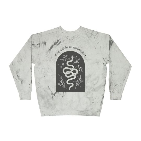 Graphite Snake "No Explanation" Blast Sweatshirt, Trending Shirt