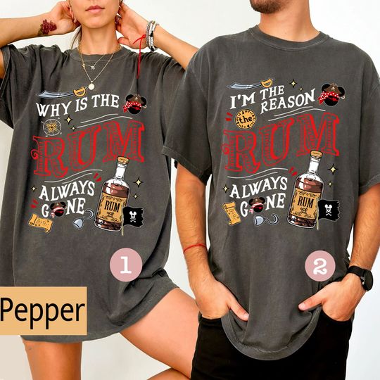 Vintage Disney Pirates Wine Couple Matching Comfort Colors Shirt, Pirates Of The Caribbean Tee, Pirates Life For Me, Dead Men Tell No Tales