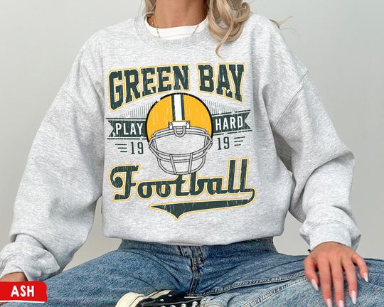 Vintage Green Bay Football Crewneck Sweatshirt, Retro Green Bay Shirt, Packers Sweatshirt, Packers Fan Gift, Packers Sweater