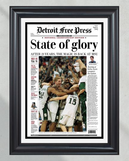 2000 Michigan Spartans College Basketball Champions (NO FRAMED) Poster