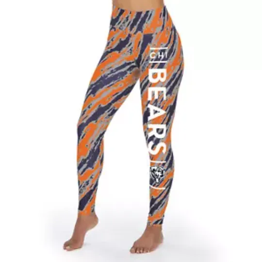 Football Women's Chicago Bears Team Leggings, Game Day Leggings