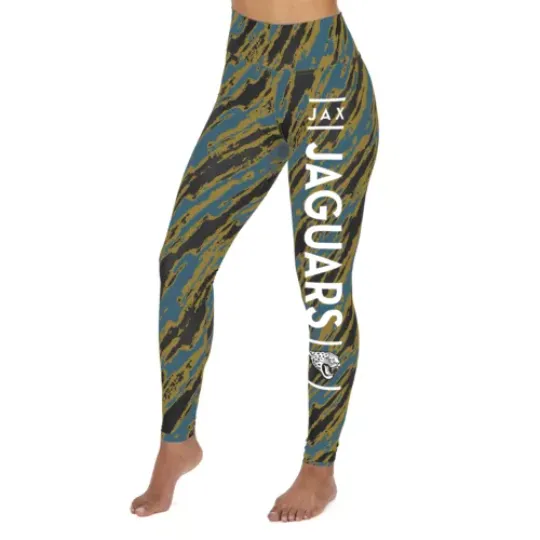 Football Jacksonville Jaguars Diagonal Streak Leggings
