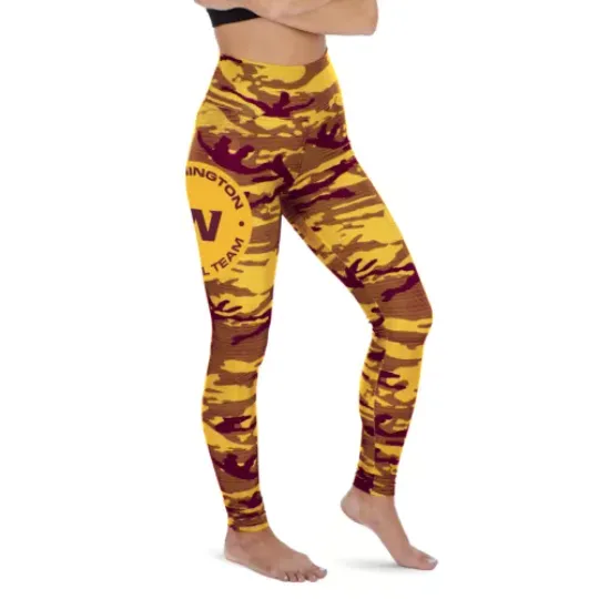 Football Women's Washington Football Team Camo Lines Leggings