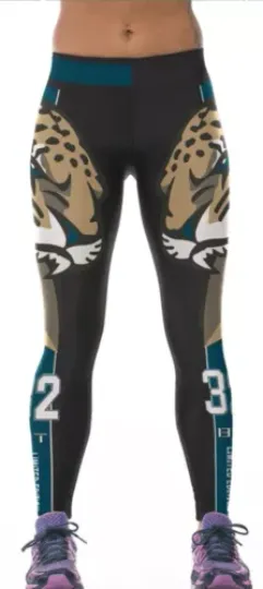 Jacksonville Jaguars Team Football Leggings