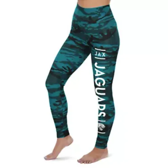 Football Jacksonville Jaguars Marled Camo Lines Leggings