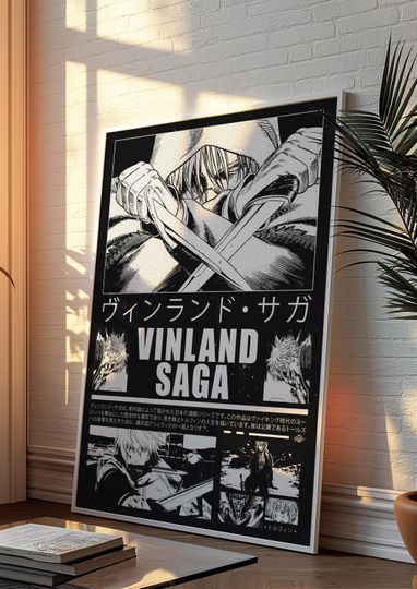 Vinland Saga Thorfinn Poster - Vinland Saga Poster - Vinland Saga Vintage Manga Poster - Vinland Saga Anime Poster - Vinland Saga Wall Art